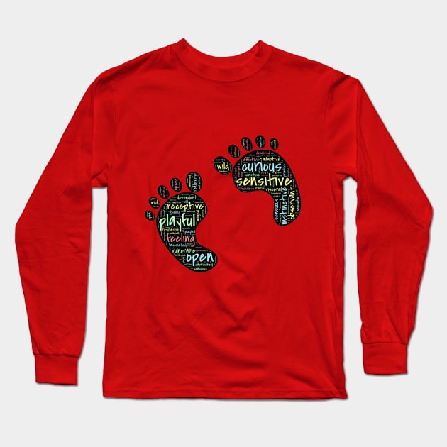 Playful feet Long Sleeve T-Shirt by johnhain